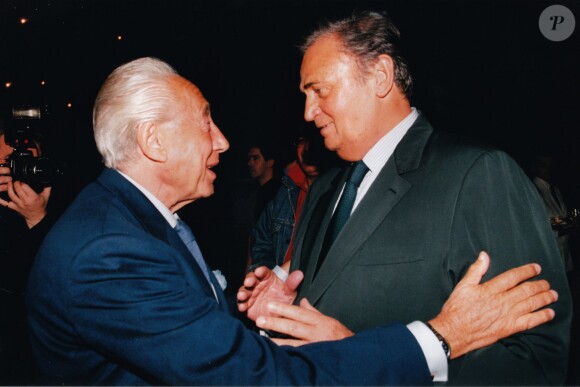 Pierre Grimblat et Roger Hanin en 2000.