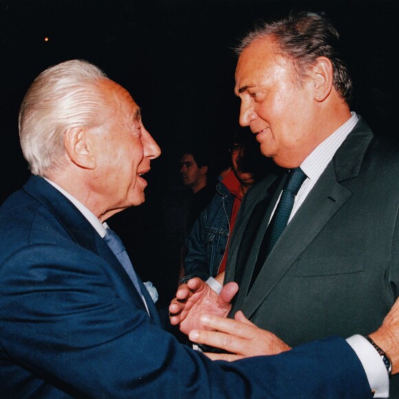 Pierre Grimblat et Roger Hanin en 2000.