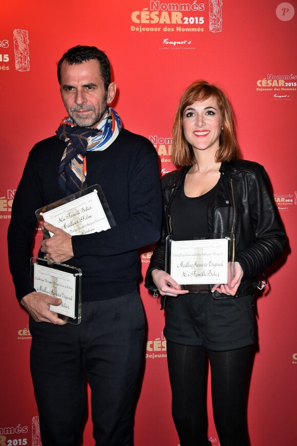 Eric Lartigau et Victoria Bedos au déjeuner des César à Paris, le 7 février 2015.