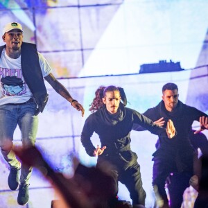 Chris Brown en concert à Stockholm en Suède le 2 juin 2016.