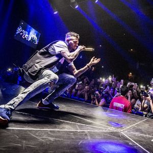 Chris Brown en concert à Stockholm en Suède le 2 juin 2016.