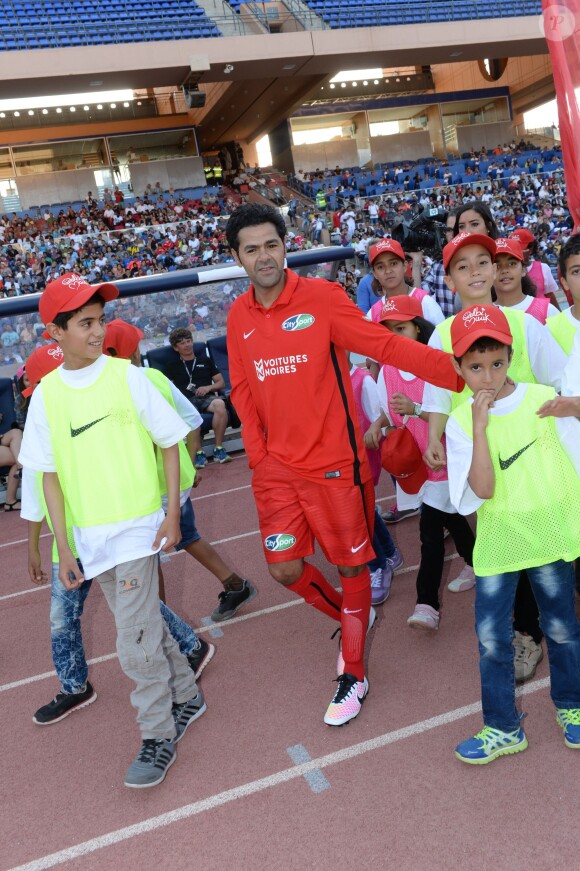 Jamel Debbouze au "Charity Football Game 2016" au festival Marrakech du Rire. Le match de foot réunis des célébrités au Grand Stade de Marrakech et les bénéfices sont reversés aux associations marocaines d'aide à l'enfance. Marrakech, le 5 juin 2016. © Bellack Rachid/Bestimage