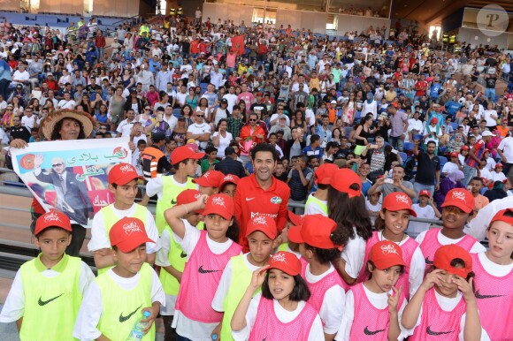 Jamel Debbouze au "Charity Football Game 2016" au festival Marrakech du Rire. Le match de foot réunis des célébrités au Grand Stade de Marrakech et les bénéfices sont reversés aux associations marocaines d'aide à l'enfance. Marrakech, le 5 juin 2016. © Bellack Rachid/Bestimage