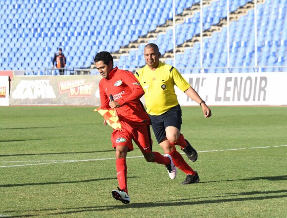 Jamel Debbouze au "Charity Football Game 2016" au festival Marrakech du Rire. Le match de foot réunis des célébrités au Grand Stade de Marrakech et les bénéfices sont reversés aux associations marocaines d'aide à l'enfance. Marrakech, le 5 juin 2016. © Bellack Rachid/Bestimage