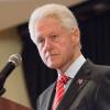 Bill Clinton fait campagne pour sa femme pour les primaires démocrates des élections présidentielles américaines à New York. Le 31 mars 2016