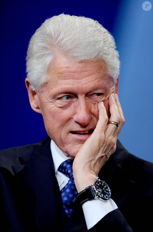 Bill Clinton lors de la réunion annuelle Clinton Initiative 2015 à New York le 29 septembre 2015