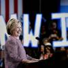 Hillary Clinton fête sa victoire aux primaires démocrates des élections présidentielles américaines dans l'état de New York. Le 19 avril 2016