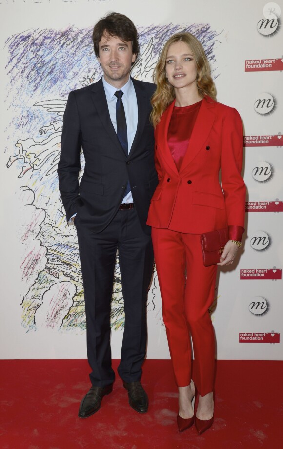Antoine Arnault et sa compagne Natalia Vodianova - Soirée "Monumenta 2014" au Grand Palais à Paris le 13 mai 2014.