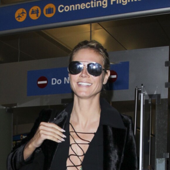 Heidi Klum à l'aéroport de Los Angeles, le 20 mai 2016.