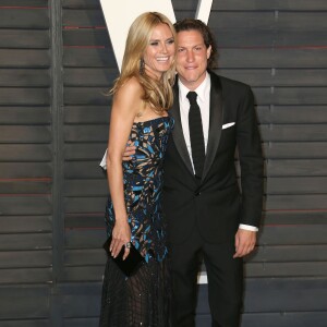 Heidi Klum et son compagnon Vito Schnabel à la soirée "Vanity Fair Oscar Party" après la 88ème cérémonie des Oscars à Hollywood, le 28 février 2016