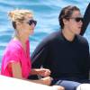 Heidi Klum et son boyfriend Vito Schnabel prennent un bateau à Cannes, le 15 mai 2016