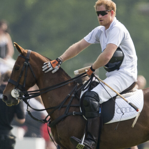 Le prince Harry participait le 28 mai 2016 à l'Audi Polo Challenge à Ascot. Sa bonne amie Ellie Goulding était parmi les spectateurs...