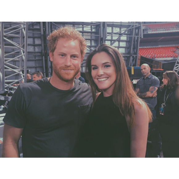 Le prince Harry et Olivia Tallent, fille de Garry Tallent du E Street Band, le 6 juin 2016. Photo du compte Instagram d'Olivia Tallent.