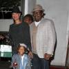 Bobby Brown, sa femme Alicia Etheridge et leur fils Cassius - People à la sortie du restaurant Madeo à West Hollywood. Le 6 mai 2014