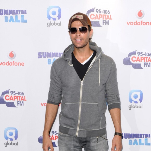 Enrique Iglesias au Concert "95-106 Capital FM Summertime Ball" à Londres. Le 21 juin 2014