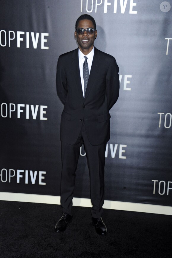 Chris Rock lors de la première du film "Top Five" à New York, le 3 décembre 2014.