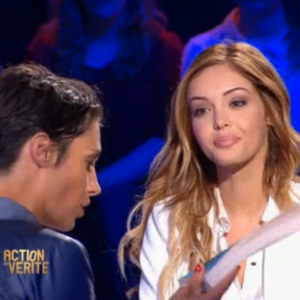 Nabilla dans "Action ou vérité" présentée par Alessandra Sublet sur TF1, le 10 juin 2016.