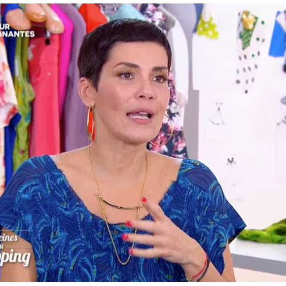 Cristina Cordula n'est pas fan du look de Christelle qui se prend pour Sharon Stone. "Les Reines du shopping" sur M6, le 6 juin 2016.
