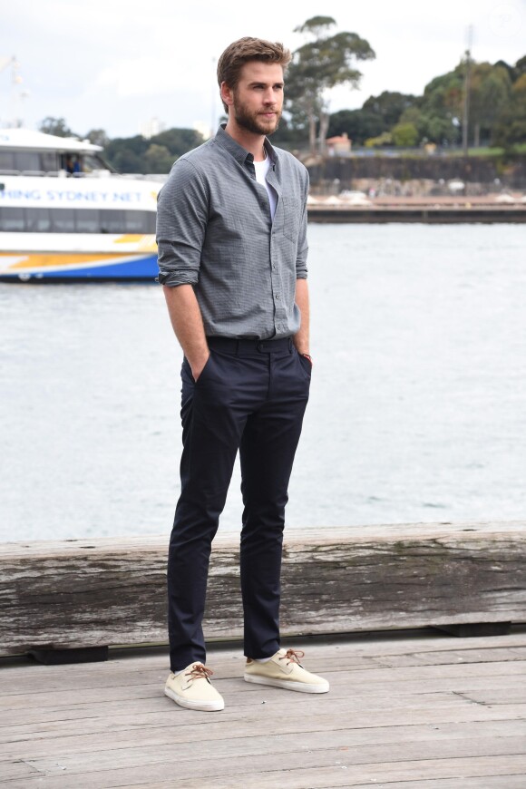 Liam Hemsworth en promotion pour "Independence Day : Resurgence" à Sydney, le 31 mai 2016.