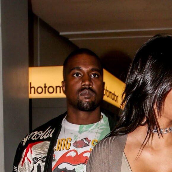 Kim Kardashian et son mari Kanye West arrivent à l'aéroport de Roissy-Charles-de-Gaulle. Roissy, le 13 juin 2016.