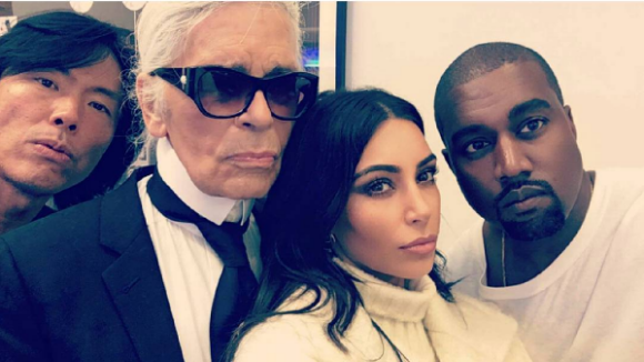 Kim Kardashian, Kanye West et Karl Lagerfeld : Retrouvailles d'icônes à Paris !