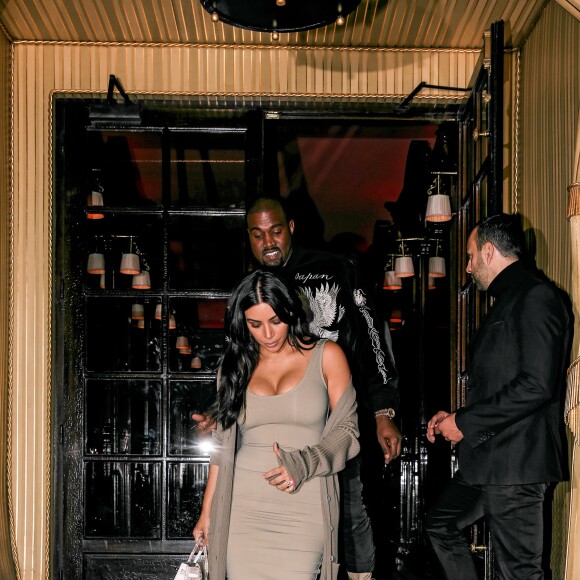 Kim Kardashian et Kanye West vont dîner au restaurant Ferdi puis se rendent à l'hôtel Costes. Paris, le 13 juin 2016.