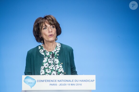 La ministre de la santé, Marisol Touraine lors de la conférence nationale du handicap au palais de l'Elysée à Paris, le 19 mai 2016. © RGA/Pool/Bestimage