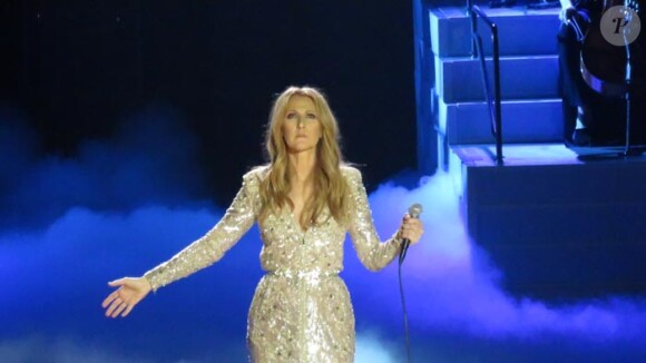 Semi-exclusif - Céline Dion est remontée sur scène au Caesars Palace à Las Vegas le 23 février 2016.