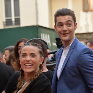 Louis Sarkozy et sa compagne Capucine Anav - Cérémonie des "Gold prix de la TNT 2016" au Théâtre Bobino à Paris le 6 juin 2016. © Perusseau/Veeren/Bestimage