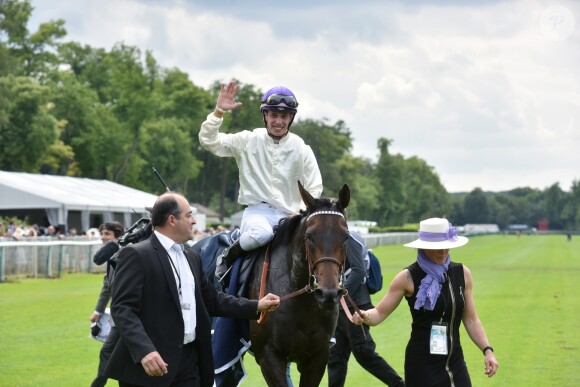 Cristian Demuro (le vainqueur de la course) - 167ème Prix de Diane Longines à l'hippodrome de Chantilly, à Chantilly, le 19 Juin 2016. © Giancarlo Gorassini/Bestimage