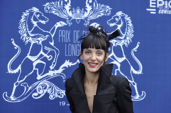 Erika Moulet durant le 167ème Prix de Diane Longines à l'hippodrome de Chantilly, à Chantilly, le 19 Juin 2016. © Christophe Bricot/Bestimage