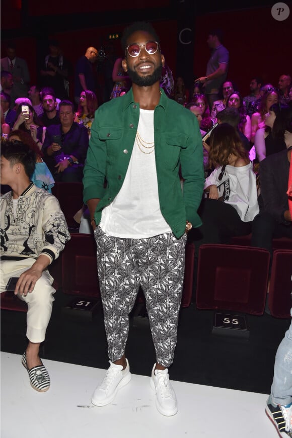 Tinie Tempah - Défilé Dolce & Gabbana (collection masculine printemps-été 2017) à Milan, le 18 juin 2016.