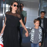 Angelina Jolie : Air grave et élégance au côté de son mini Brad Pitt