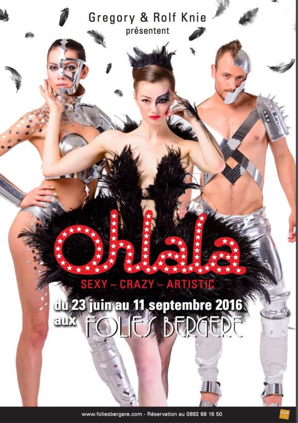 Gregory & Rolf Knie présentent le sepctacle "Ohlala - SEXY - CRAZY - ARTISTIC" aux Folies Bergère à Paris, du 23 juin au 11 septembre 2016.