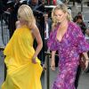 Kylie Minogue et Kate Moss arrivent au V & A Museum pour la Summer Party du musée. Londres, le 22 juin 2016.