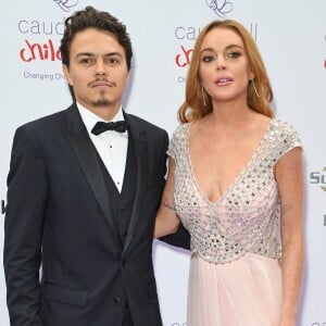 Lindsay Lohan et son fiancé Egor Tarabasov - People au "Butterfly Ball" au profit de l'association caritative "Caudwell Children" au Grosvenor House Hotel à Londres. Le 22 juin 2016