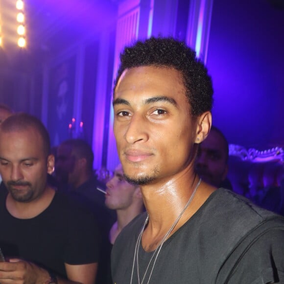 Audren Dimitris, Tony Parker et Edwin Jackson à la soirée La Parisienne à l'Heritage, club parisien, le 22 juin 2016.