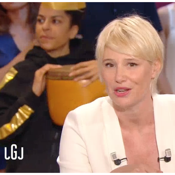 Les adieux de Maïtena Biraben dans "Le Grand journal" de Canal+. Le 24 juin 2016.