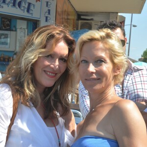 Sandrine Alexi et Rebecca Hampton à la 5ème fête du "Pointu" au Grau d'Agde le 25 juin 2016. © Robert Fages / Bestimage