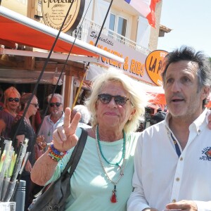 Véronique de Villèle et Michel La Rosa à la 5ème fête du "Pointu" au Grau d'Agde le 25 juin 2016. © Robert Fages / Bestimage