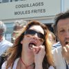 Sandrine Alexi et Michel La Rosa à la 5ème fête du "Pointu" au Grau d'Agde le 25 juin 2016. © Robert Fages / Bestimage