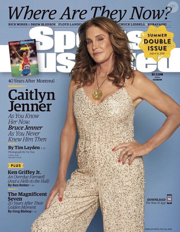 Caitlyn Jenner en couverture de la nouvelle édition du magazine "Sports Illustrated", 40 ans après ses exploits olympiques.