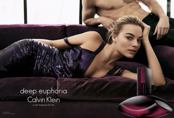 Robbie Margot pose pour la nouvelle campagne de cosmétiques "Deep Euphoria" de Calvin Klein. New York, le 30 juin 2016.