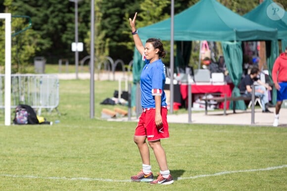 Semi-Exclusif - Anaïs Baydemir - People lors du tournoi de football Media Cup, un tournoi par équipe de production ou chaine de télévision, à Meudon. Le 2 juillet 2016