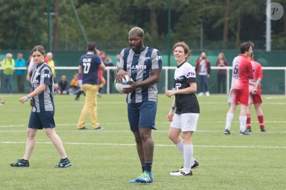 Semi-Exclusif - Djibril Cissé - People lors du tournoi de football Media Cup, un tournoi par équipe de production ou chaine de télévision, à Meudon. Le 2 juillet 2016