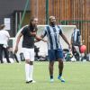Semi-Exclusif - Medhy Custos et Djibril Cissé - People lors du tournoi de football Media Cup, un tournoi par équipe de production ou chaine de télévision, à Meudon. Le 2 juillet 2016