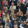 Marine Lloris (Femme de Hugo Loris), Ludivine Sagna (la femme de Bacary Sagna), Jennifer Giroud (la femme d'Olivier Giroud), Tiziri Digne (La femme de Lucas Digne), Sephora (la compagne de Kingsley Coman) et Ludivine Payet (la femme de Dimitri Payet) lors du match du quart de finale de l'UEFA Euro 2016 France-Islande au Stade de France à Saint-Denis, France le 3 juillet 2016. © Cyril Moreau/Bestimage
