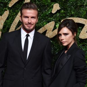 David Beckham et sa femme Victoria Beckham au British Fashion Awards 2015 à Londres, le 23 novembre 2015
