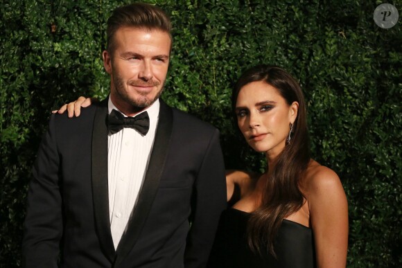 David Beckham, Victoria Beckham - Soirée "Evening Standard Theatre Awards" à Londres le 30 novembre 2014.