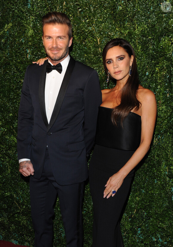 David Beckham et sa femme Victoria Beckham - Soirée "Evening Standard Theatre Awards" à Londres le 30 novembre 2014.